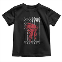 Native American Teepee American Flag Toddler T Shirt