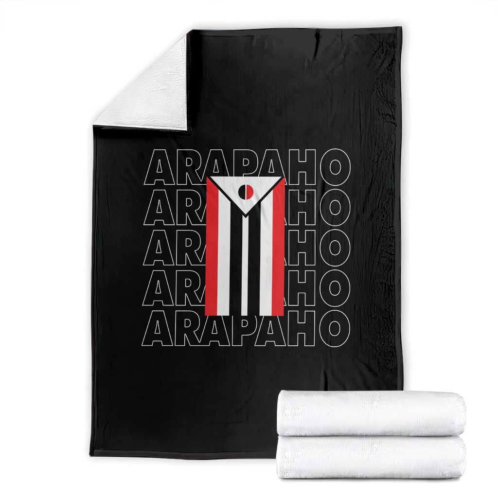 Arapaho Nation Flag Symbol Throw Blanket