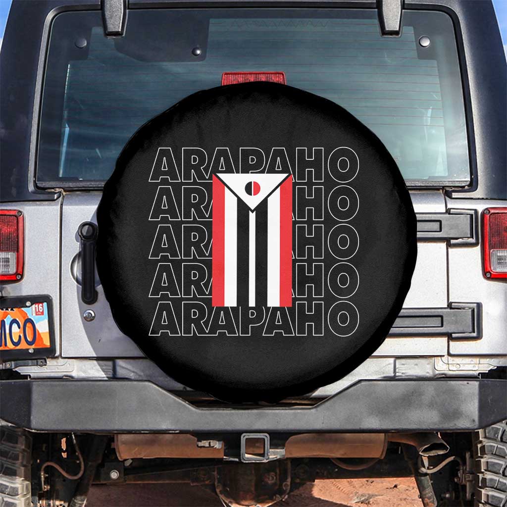 Arapaho Nation Flag Symbol Spare Tire Cover
