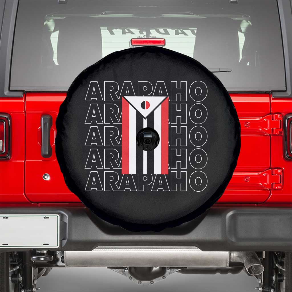 Arapaho Nation Flag Symbol Spare Tire Cover