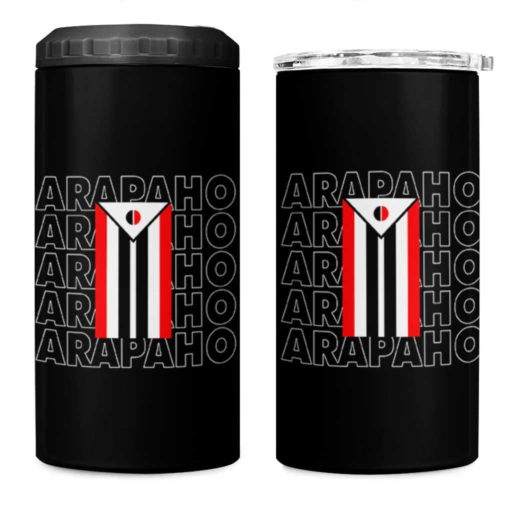 Arapaho Nation Flag Symbol 4 in 1 Can Cooler Tumbler