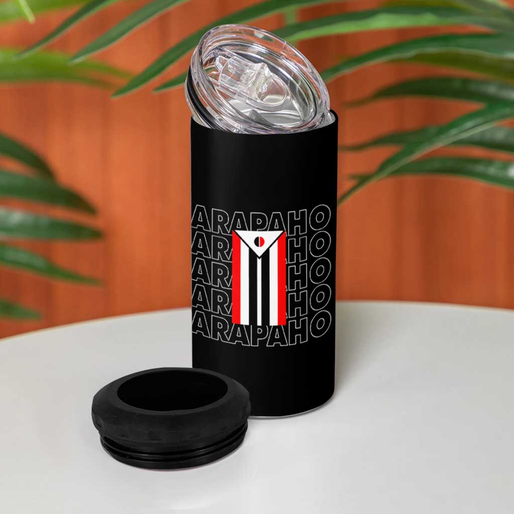 Arapaho Nation Flag Symbol 4 in 1 Can Cooler Tumbler