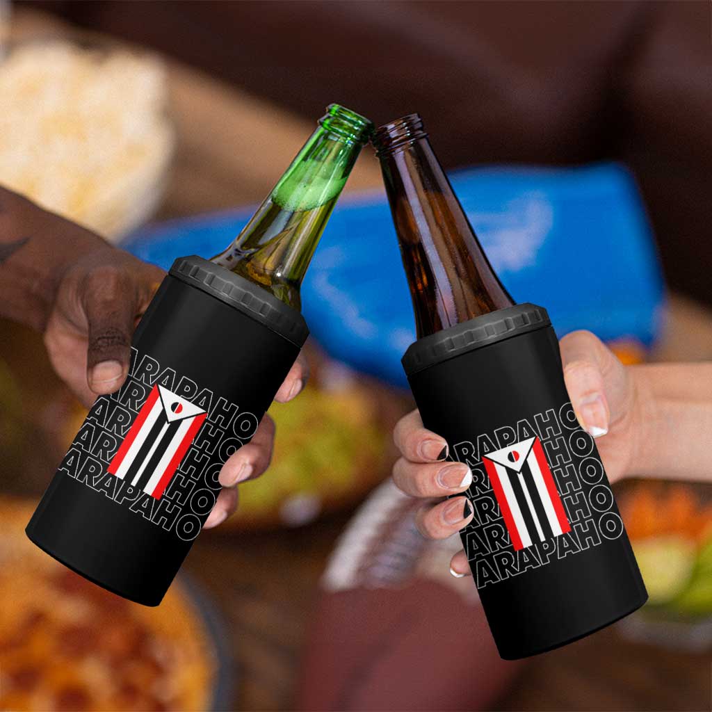 Arapaho Nation Flag Symbol 4 in 1 Can Cooler Tumbler