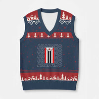 Arapaho Nation Flag Symbol V-Neck Knit Sweater Vest