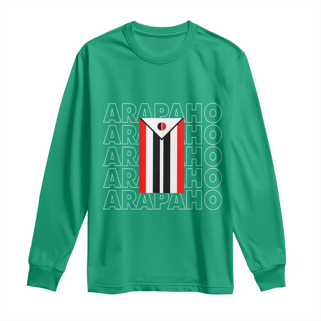 Arapaho Nation Flag Symbol Long Sleeve Shirt