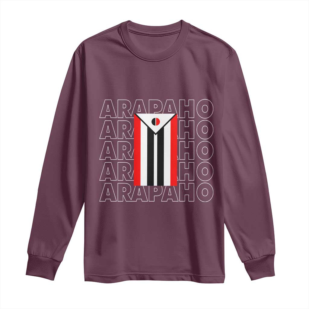 Arapaho Nation Flag Symbol Long Sleeve Shirt