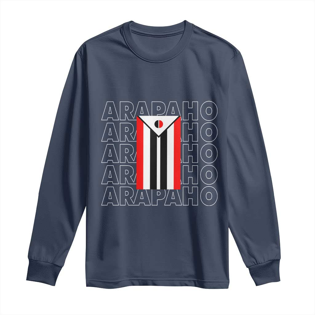 Arapaho Nation Flag Symbol Long Sleeve Shirt