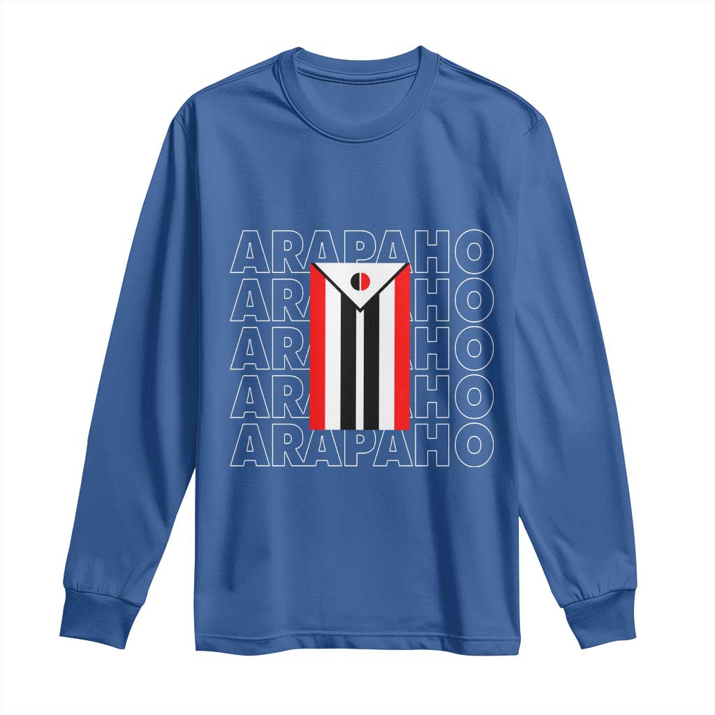 Arapaho Nation Flag Symbol Long Sleeve Shirt
