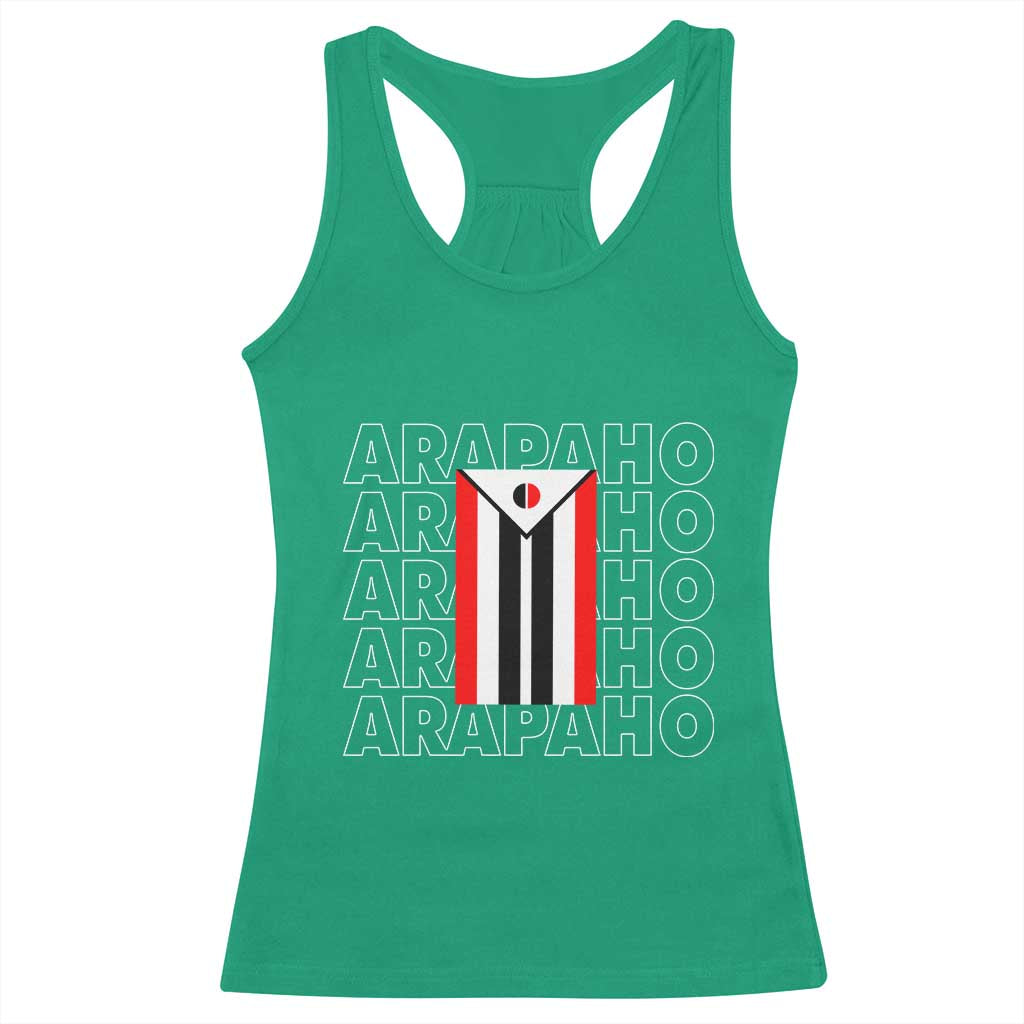 Arapaho Nation Flag Symbol Racerback Tank Top