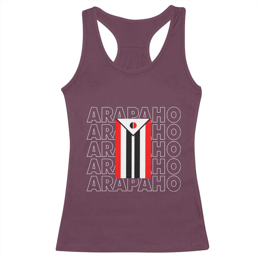 Arapaho Nation Flag Symbol Racerback Tank Top