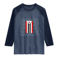 Arapaho Nation Flag Symbol Raglan Shirt
