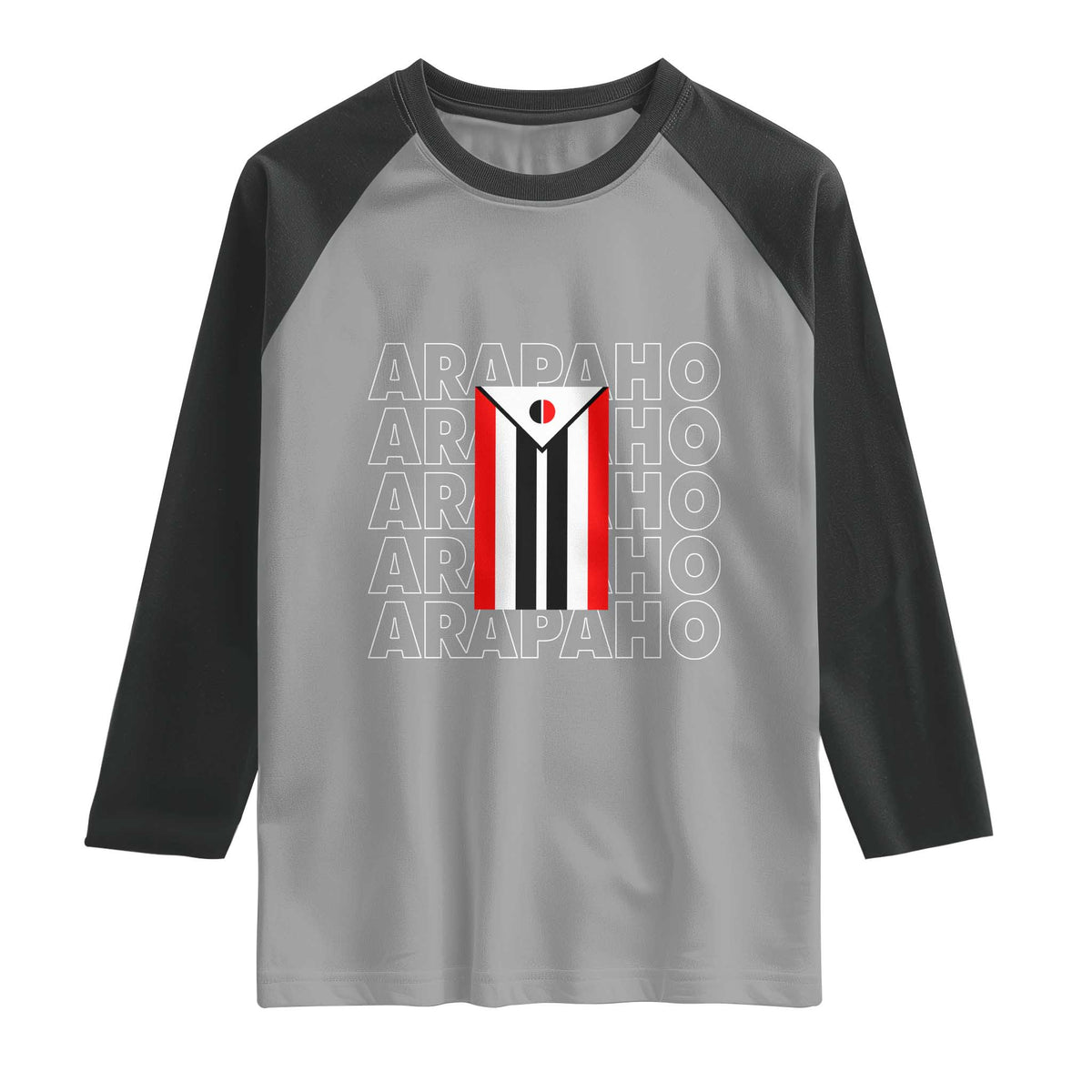 Arapaho Nation Flag Symbol Raglan Shirt