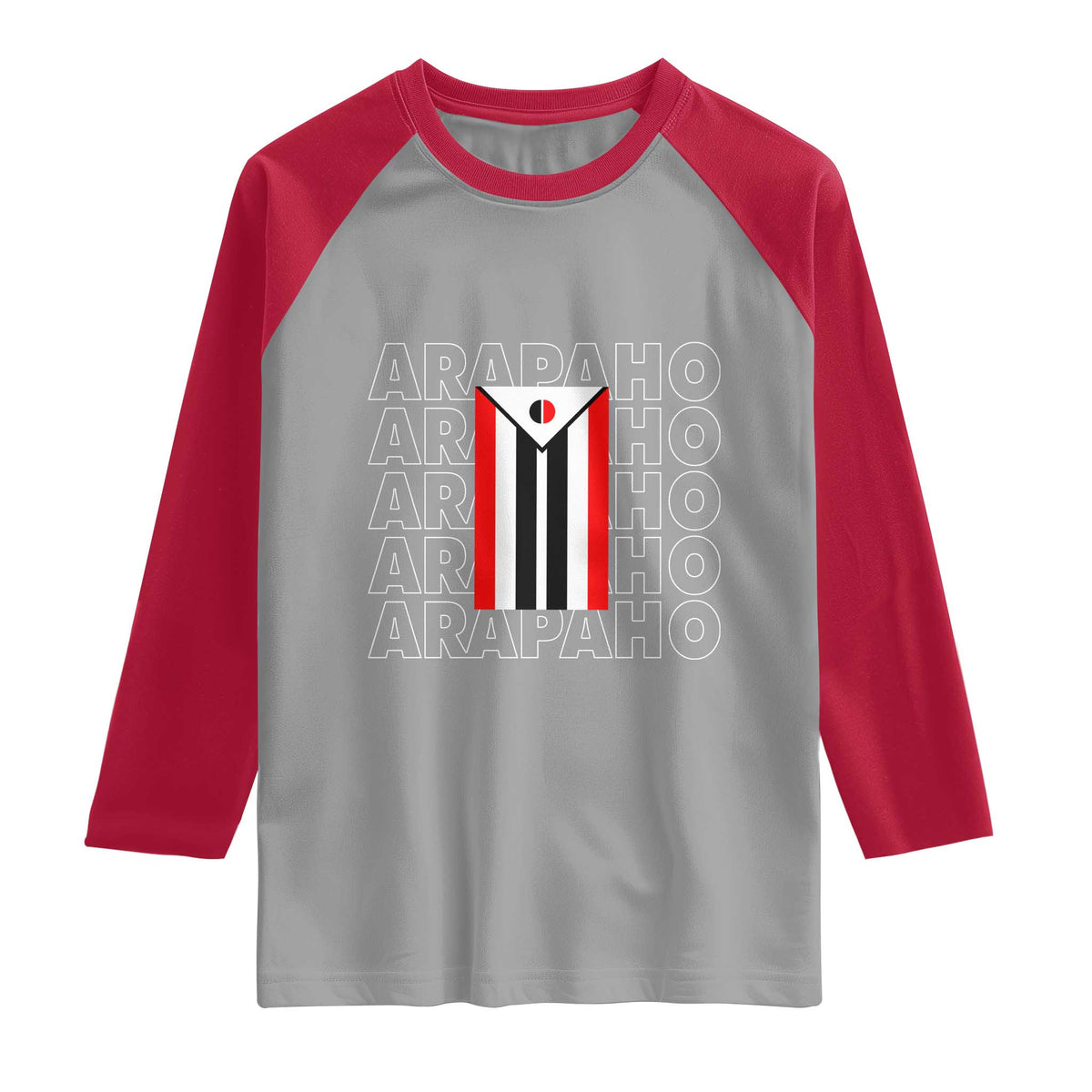 Arapaho Nation Flag Symbol Raglan Shirt