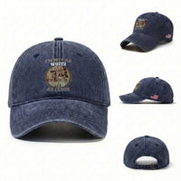 Native American Heritage Washed Cotton Baseball Cap I'm Not As White As I Look