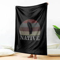 Native Indian American Pride Indigenous Native American Throw Blanket