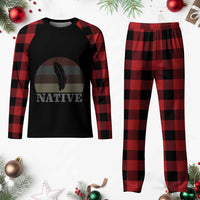 Native Indian American Pride Indigenous Native American Plaid Pajama Set
