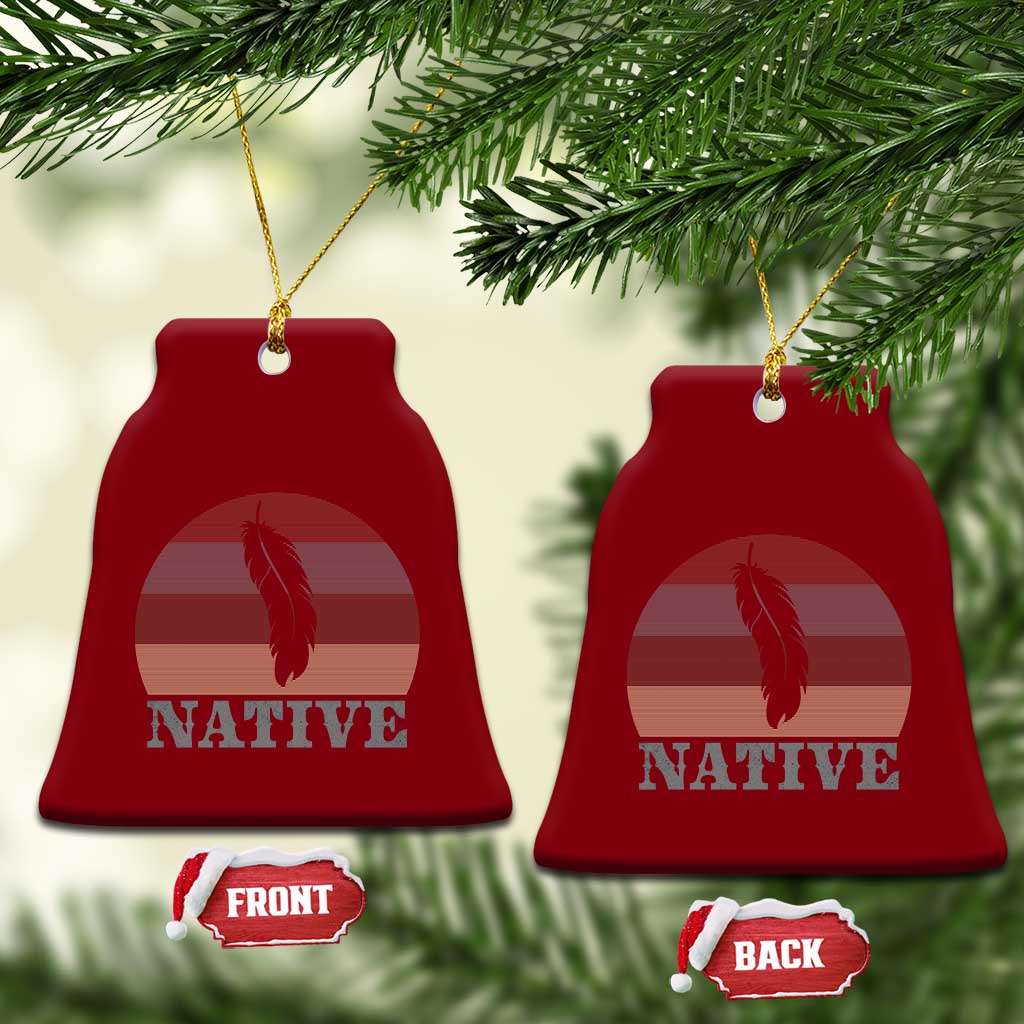 Native Indian American Pride Indigenous Native American Ceramic Ornament