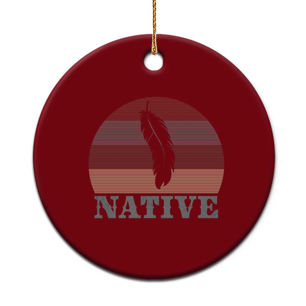 Native Indian American Pride Indigenous Native American Ceramic Ornament