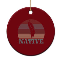Native Indian American Pride Indigenous Native American Ceramic Ornament