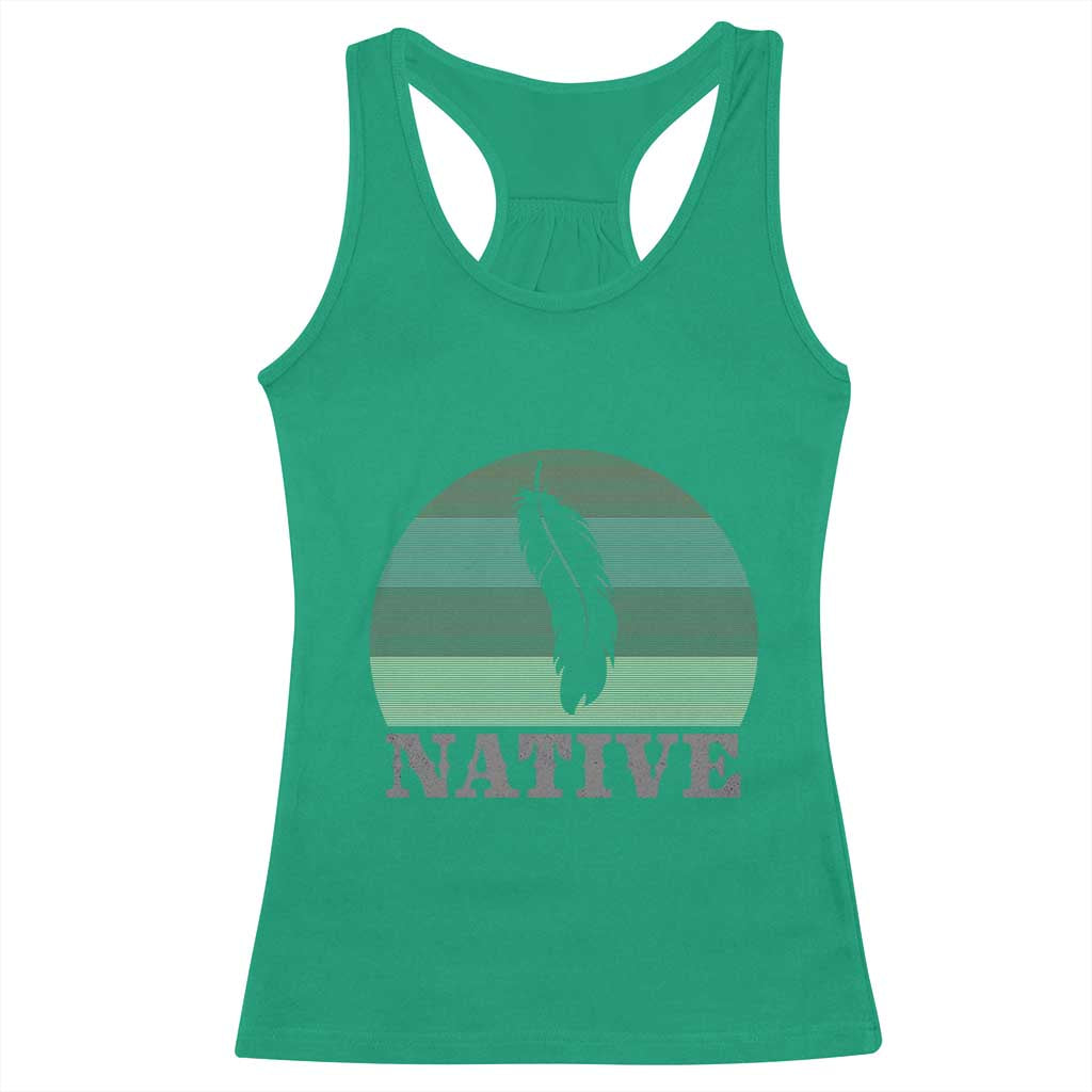 Native Indian American Pride Indigenous Native American Racerback Tank Top
