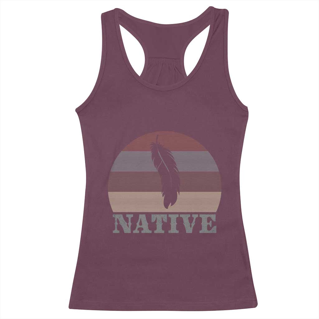 Native Indian American Pride Indigenous Native American Racerback Tank Top