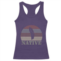 Native Indian American Pride Indigenous Native American Racerback Tank Top