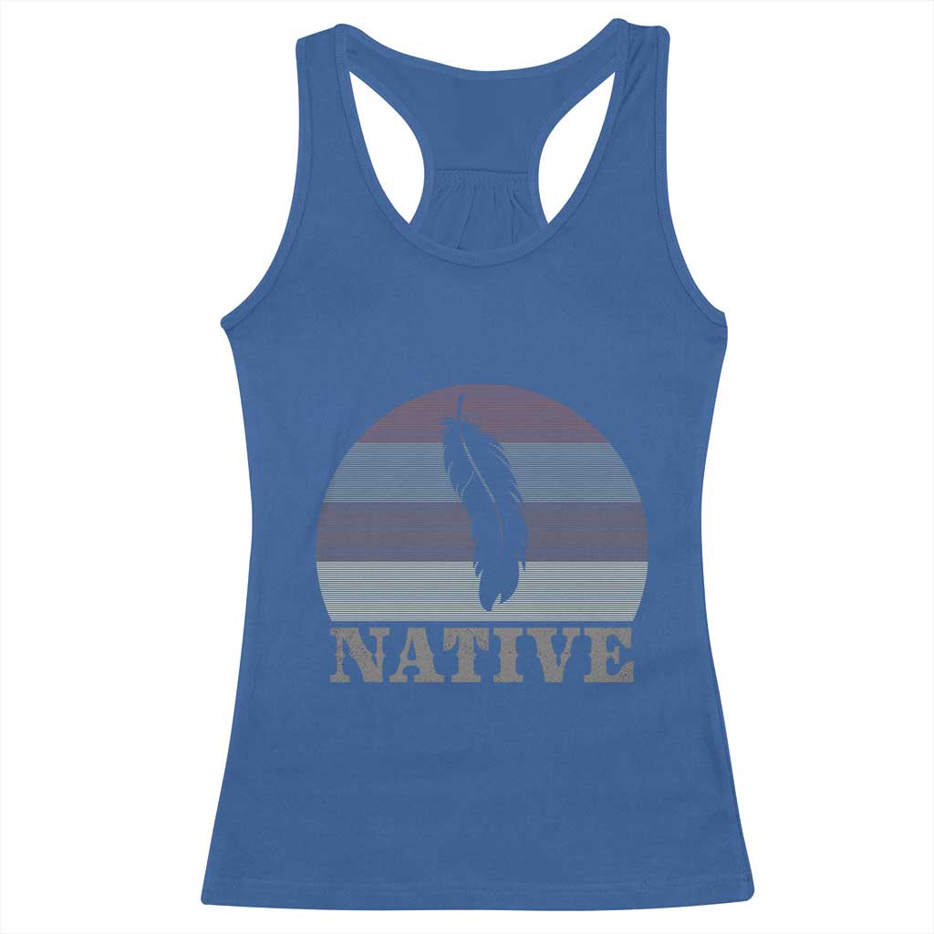 Native Indian American Pride Indigenous Native American Racerback Tank Top