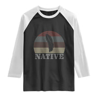 Native Indian American Pride Indigenous Native American Raglan Shirt