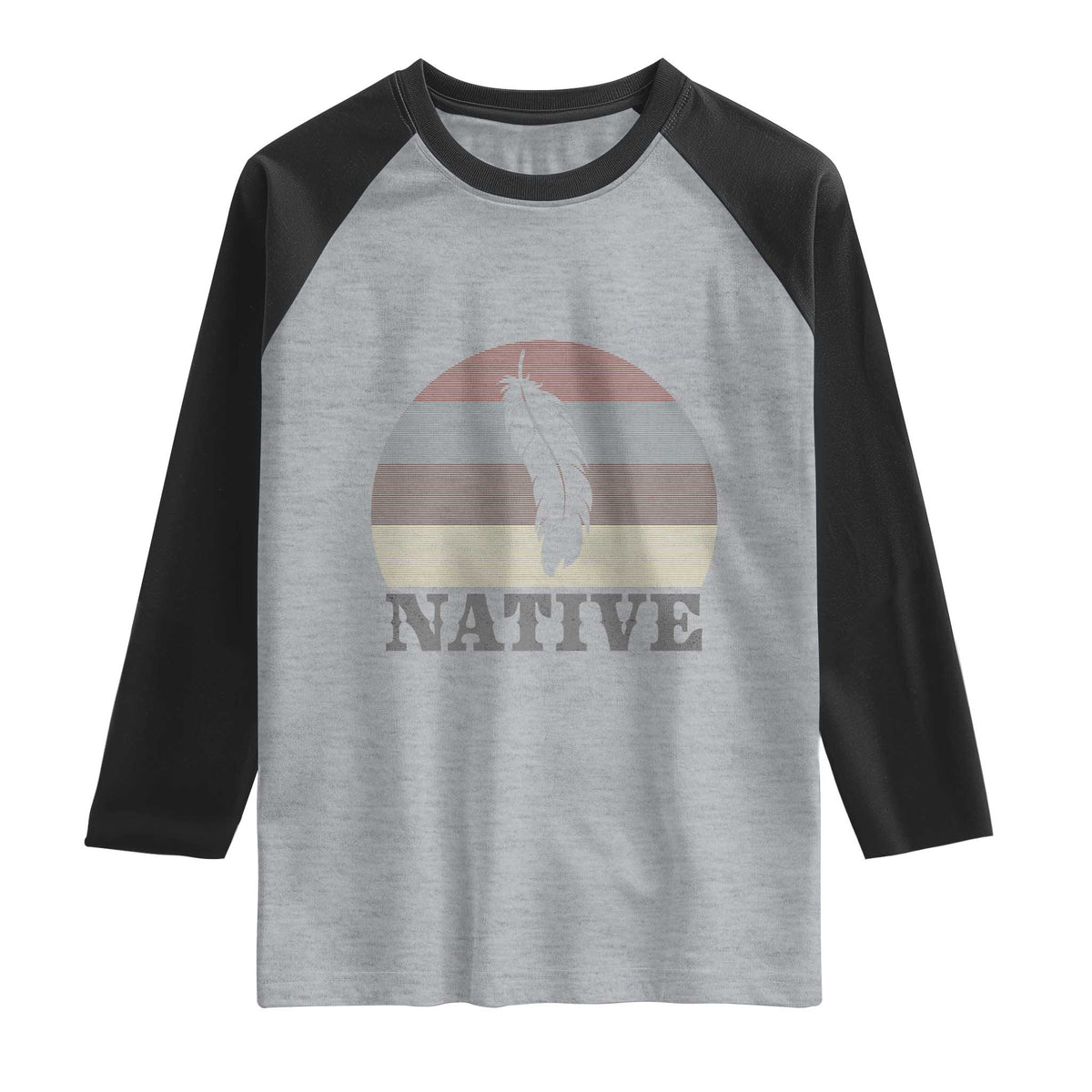 Native Indian American Pride Indigenous Native American Raglan Shirt