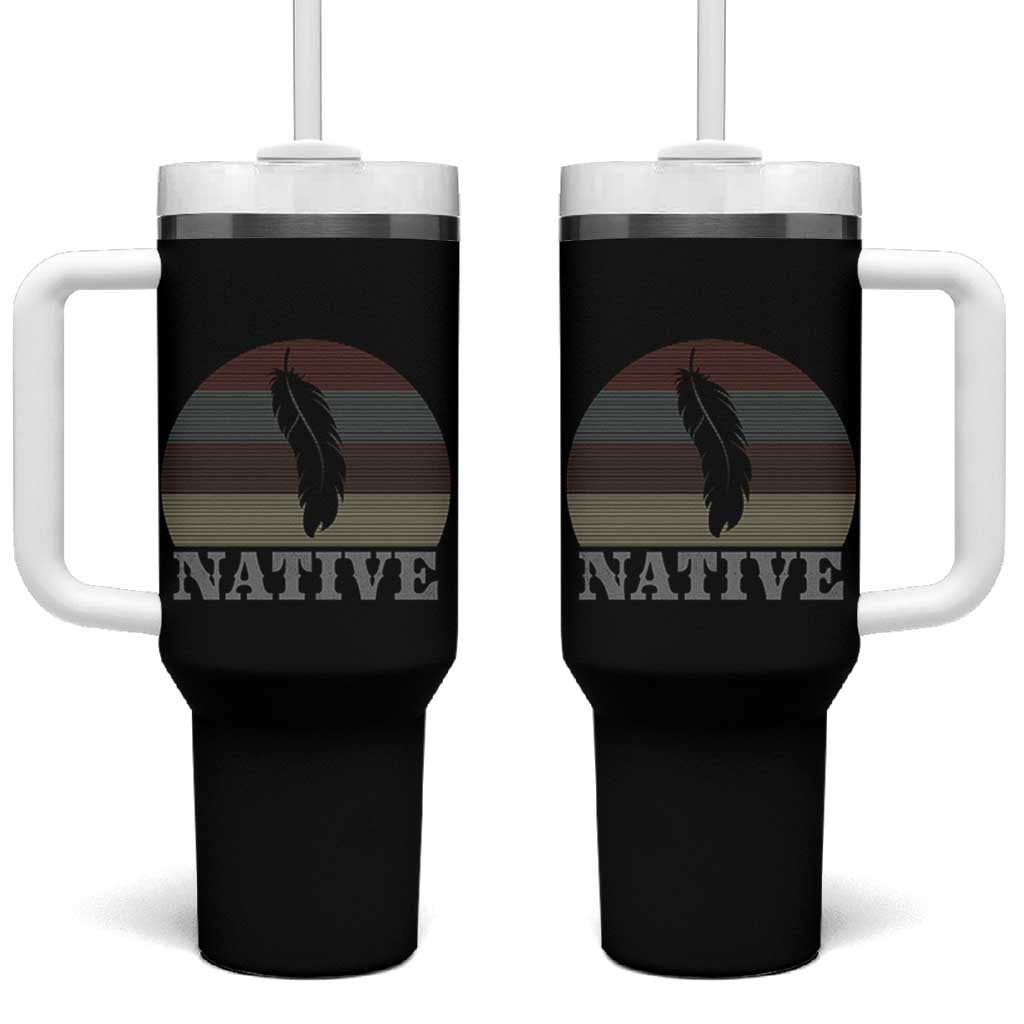 Native Indian American Pride Indigenous Native American Tumbler With Handle
