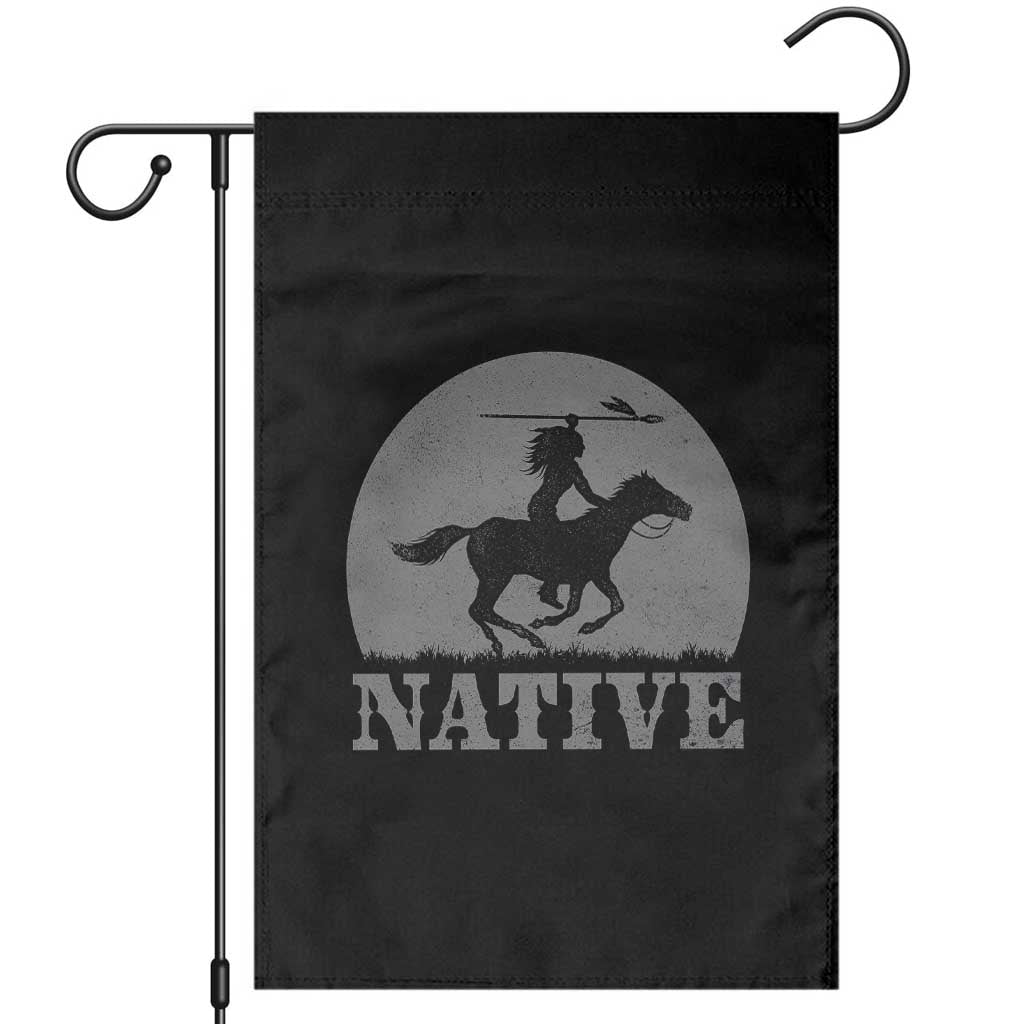 Northwest Native American Knight Pride Mountain Warrior Garden Flag