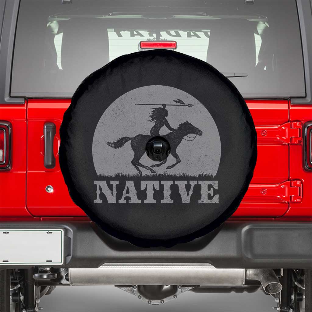 Northwest Native American Knight Pride Mountain Warrior Spare Tire Cover