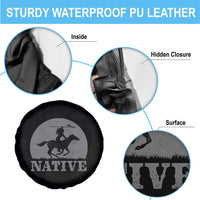 Northwest Native American Knight Pride Mountain Warrior Spare Tire Cover