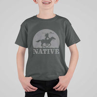 Northwest Native American Knight Pride Mountain Warrior T Shirt For Kid