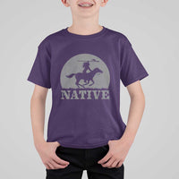 Northwest Native American Knight Pride Mountain Warrior T Shirt For Kid