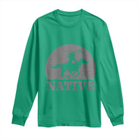 Northwest Native American Knight Pride Mountain Warrior Long Sleeve Shirt