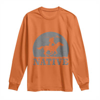 Northwest Native American Knight Pride Mountain Warrior Long Sleeve Shirt