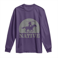 Northwest Native American Knight Pride Mountain Warrior Long Sleeve Shirt