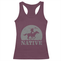 Northwest Native American Knight Pride Mountain Warrior Racerback Tank Top