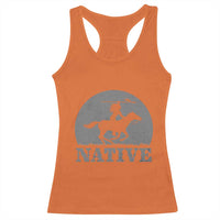 Northwest Native American Knight Pride Mountain Warrior Racerback Tank Top