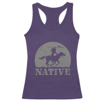 Northwest Native American Knight Pride Mountain Warrior Racerback Tank Top