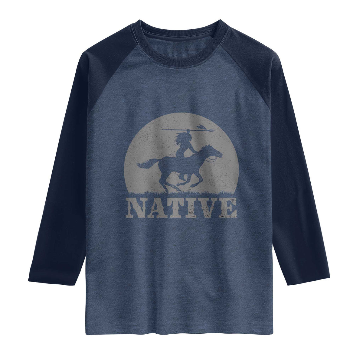 Northwest Native American Knight Pride Mountain Warrior Raglan Shirt