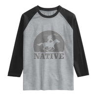 Northwest Native American Knight Pride Mountain Warrior Raglan Shirt