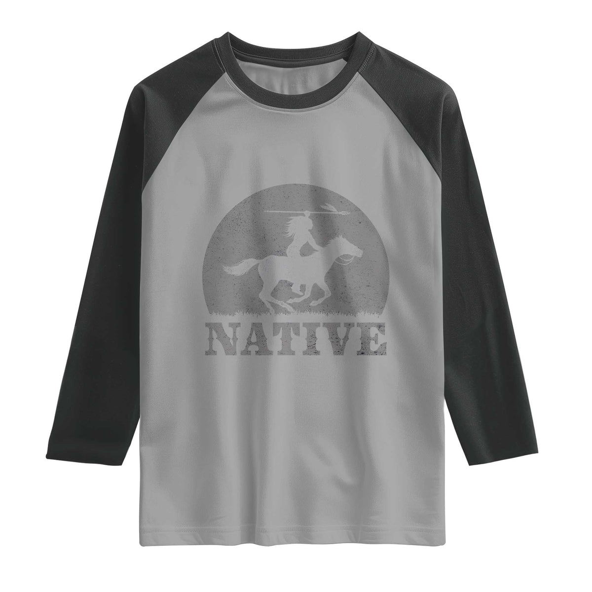 Northwest Native American Knight Pride Mountain Warrior Raglan Shirt