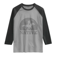 Northwest Native American Knight Pride Mountain Warrior Raglan Shirt