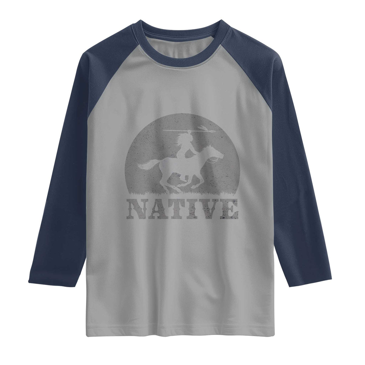Northwest Native American Knight Pride Mountain Warrior Raglan Shirt