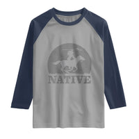 Northwest Native American Knight Pride Mountain Warrior Raglan Shirt