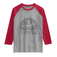 Northwest Native American Knight Pride Mountain Warrior Raglan Shirt