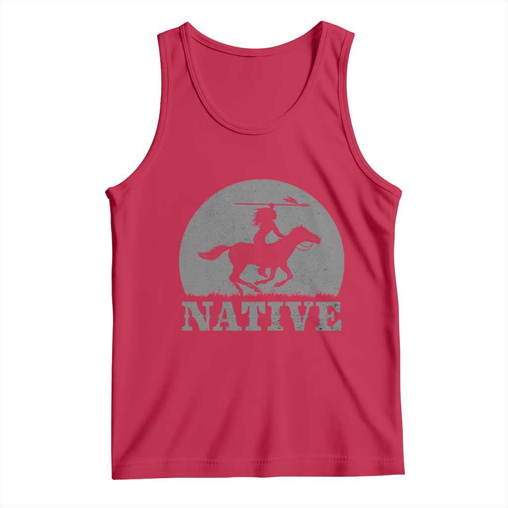Northwest Native American Knight Pride Mountain Warrior Tank Top