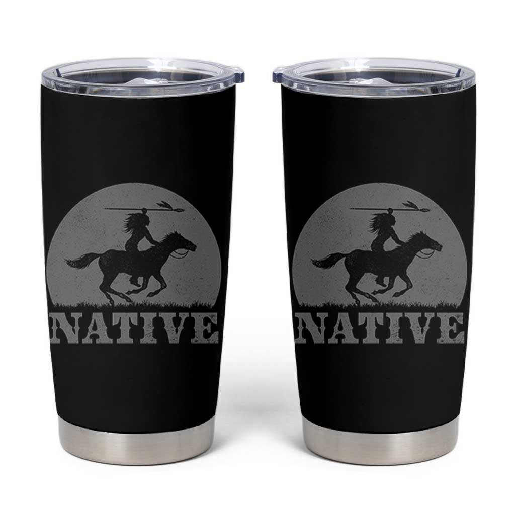 Northwest Native American Knight Pride Mountain Warrior Tumbler Cup